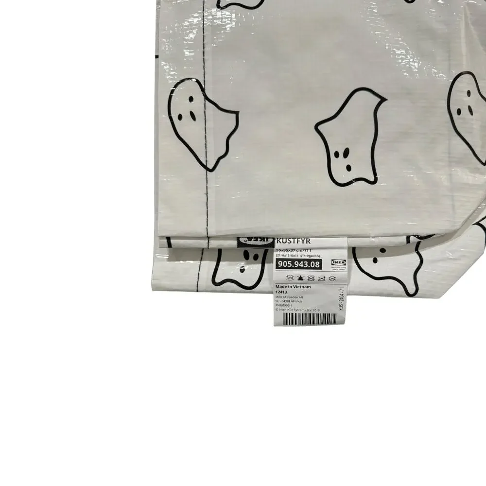 IKEA Kustfyr Halloween Ghost 19 Gallon Bag Brand New 905.943.08 - Picture 2 of 2